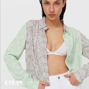 Brand new floral crop top
